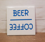 Sq Ceramic Coaster -Coffee Beer